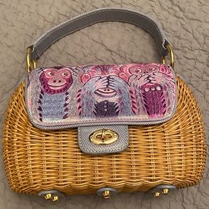Authentic Eric Javits Basket Monkey Purse